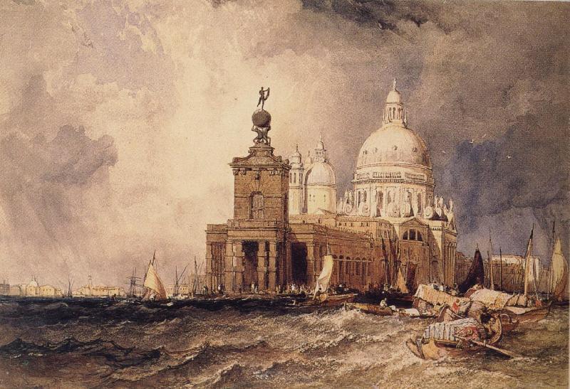 Clarkson Frederick Stanfield Venice:The Dogana and the Salute